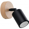 Sollux Lighting Verdo nástenná lampa 1x10 W čierna-drevená SL.1290