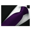Greg široký kravata Classic Microfiber Cut (Microfase) Čierna, fialová (Módne mužské kravaty Jacquard Purple Stripes G02)