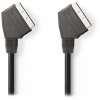 NEDIS kábel SCART/ SCART zástrčka - SCART zástrčka/ čierny/ bulk/ 1,5m