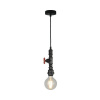 Luster FLAIR Tyl E27 1x60 W čierny