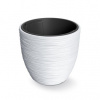 PROSPERPLAST Kvetináč FURU biely 34,9cm