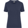 DAIBER JN 1801 / Dámske elastické tričko z bio bavlny - navy L