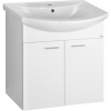 Aqualine ZOJA umývadlová skrinka 61,5x74x32,5cm, 2x dvierka, biela 51063