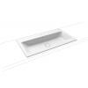 Kaldewei Cono - Zápustné umývadlo 900x500 mm, bez prepadu, 1 otvor pre batériu, Perl-effekt, alpská biela 901706013001