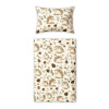 Obliečky do postieľky, 2D sada - Ježko, béžový