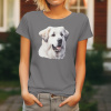 Dámské tričko Pyrenejský horský pes Velikost: 2XL, Barva: Ocelově šedá