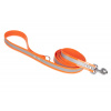 Firedog BioThane Vodítko Reflect 25 mm 2 m s rúčkou & D-krúžkom oranžové
