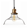 Závesné svietidlo retro AMR92, sklenené, bronz