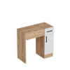 Casarredo JUKTA toaletný stolík so zrkadlom, borovica Atlantic / biela