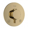 Hansgrohe Ecostat Comfort S - Termostatická batéria pod omietku, na 2 spotrebiče, leštený vzhľad zlata 33715990