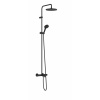 Hansgrohe Vernis Blend Sprchový set Showerpipe 240 s vaňovým termostatom, 2 prúdy, matná čierna 26899670-HG