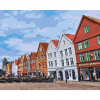 Vymalujsisam.sk Maľovanie podľa čísiel - Bryggen, Nórsko 2 Veľkosť: 40x50cm, Rám: Bez rámu, iba zrolované plátno