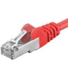 Premiumcord Patch kábel CAT6a S-FTP, RJ45-RJ45, AWG 26/7 2m červený