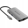 AlzaPower Metal USB-C Dock Station 8v1 vesmírne šedý