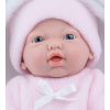 Realistické miminko - holčička - Venuška v růžovém spacím pytli od španělské firmy Marina & Pau (Mini Golosinas Nana - 21 cm - balené v sáčku)