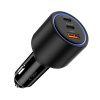 Tech-Protect CC04 autonabíjačka USB / 2x USB-C 130W PD, čierna