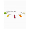 Thomas Sabo A2152-017-7-L19V Silver bracelet w. five coloured Goldbears