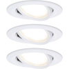 Paulmann 93485 Nova vstavané svietidlo sada 3 ks LED LED 18 W biela (matná); 93485