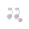 Prosperk Strieborné náušnice obojstranné guličky Swarovski S4935