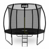 Trampolína bez siete Aga 305 cm FT 10 (304-312 cm) (Záhradná trampolína 305 cm čierna 10 stôp + ochranná sieť SPORT EXCLUSIVE)