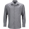 James & Nicholson Košile JN 642, popelínová, business, dlouhý rukáv COT020642m0813-steel 3XL Šedá ocelová