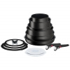 Tefal Sada hrncov INGENIO UNLIMITED L7639002, sada 13 kusov, čierna farba, hliník