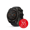 Garmin fenix 8 - 47mm, Sapphire Solar, Carbon Gray DLC, Black/Pebble Gray band