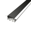 LEDprodukt LED lišta zapustená SDK 20 - biela Dĺžka: 2m, Typ krytky: Čierna krytka zaklapávacia (difúzor)