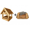 Lucky Birds Premium Set – búdka a krmivo pre vtáctvo