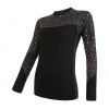 Dámske funkčné tričko s dlhým rukávom SENSOR Merino Impress black/pattern M
