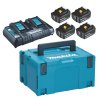 Makita 198091-4 sada 4xBL1860B + dvojnabíječka DC18RD + systainer