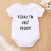 Handel Detské body - Teraz tu velí [MENO]! Farba: biela, Veľkosť: 9-12M