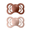 Bibs cumlíky kaučuk 2 ks Supreme 6-18 mesiacov Woodchuck/blush