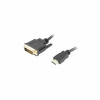 Adaptér video kábla Lanberg CA-HDDV-20CU-0018-BK 1,8 m HDMI typ A (štandard) DVI-D čierny