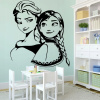 Elza a Anna Frozen - vinylová samolepka na stenu 80x71cm