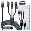 Kábel Joyroom USB - USB typ C / microUSB / Lightning 0,3 m čierny