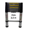 Asist Alu teleskopický rebrík AR99-6250, 9 priečok, 2,5 m