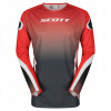 Motocyklová mikina Scott Jersey Podium Pro Fast Red Caviar Black (Veľkosť:S)
