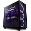 NZXT case H7 Elite edition / 4x140 mm (3xRGB) fan / 2xUSB 3.2 / USB-C 3.2 / tempered glass side and front side / black CM-H71EB-02