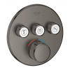 Grohe Grohtherm SmartControl - Termostatická sprchová podomietková batéria, 3 ventily, kefovaný Hard Graphite 29121AL0