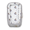 KLUPS Hniezdo pre bábätko Velvet Retro Moon Hedgehog grey 80x45cm 82x44x16 sivá