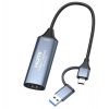 PremiumCord HDMI capture/grabber pro záznam Video/Audio signálu do počítače s konektorem USB3.0 a USB-C