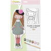 Avenue Mandarine Kreatívna sada Doll to Paint Lisa