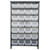Strend Pro Stojan s plastovými boxami 28 zásobníkov 94 x 30 x 150 cm HL3205