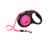 Vodítko Flexi New Neon M páska 5m/25kg ružová