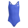 adidas 3 bar Swim Suit Junior Lucid Blue 13 Years