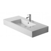 Duravit Vero - Umývadlo, 105x49 cm, s prepadom, s otvorom na batériu, WonderGliss, biela 03291000001