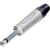 Neutrik NP2X jack konektor 6.35 mm zástrčka, rovná Pólov: 2 čiernobiela strieborná 1 ks; NP2X