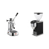 La Pavoni Europiccola Lusso + Rocket Espresso FAUSTINO 3.1, black