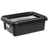 PLAST TEAM box úložný REC 21l, 51 × 39 × 16,9 cm s vekom PH ČER